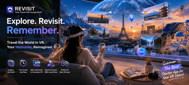 Revisit the World in VR: Why REVISIT Is a Must Have Quest App for Travel, Memories, and Time Travel