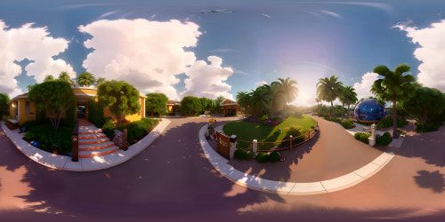 Pixel art Miami Sunset