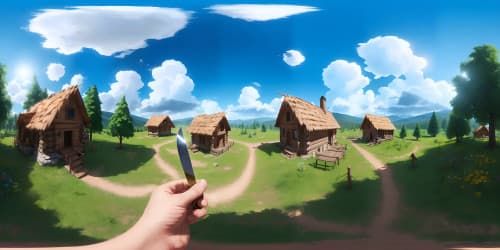 sword art online, log cabin