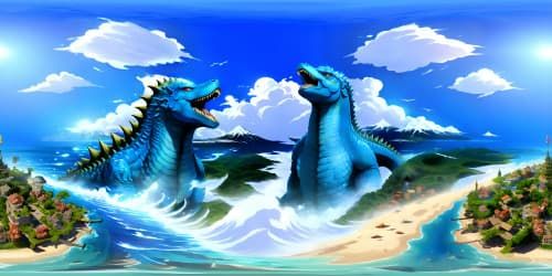 Godzilla on the ocean