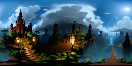 African jungle in the morning