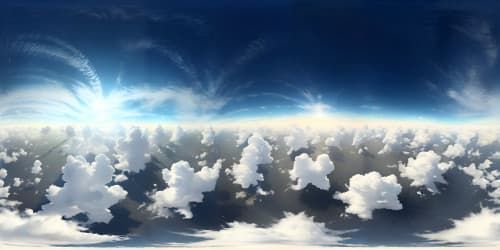 clouds  of marshmellows, candies and fruits