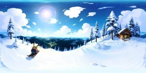 Pikachu on a snowboard