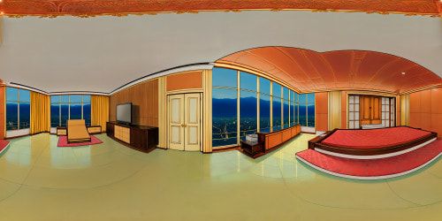 Interior of a flawlessly designed Wasabinterior style grand chamber, featuring intricate lacquered surfaces, minimalist modern accents, seamless clean lines, ambient lighting, and luxurious polished textures, captured in ultra high resolution, a true artistic masterpiece.
