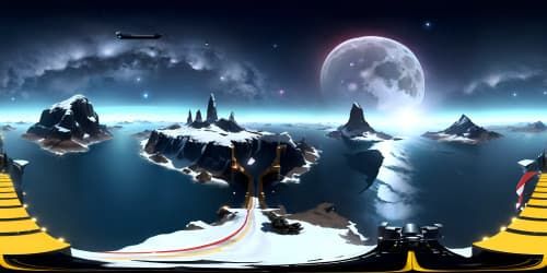 moon in space