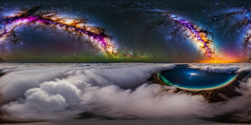 An awe-inspiring masterpiece of unparalleled detail and resolution, featuring a boundless cosmos with cascading cosmic hues, remote galaxies, gleaming stars, and enduring luminous cosmic radiance, a flawless artwork of the highest quality.