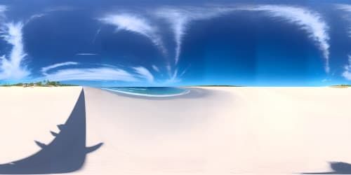 beach with an and ocean