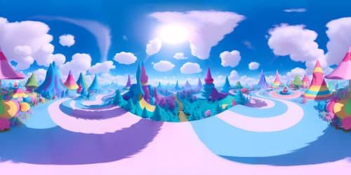 hot fudge raining on ice cream umbrellas in candy land, sugarpunk