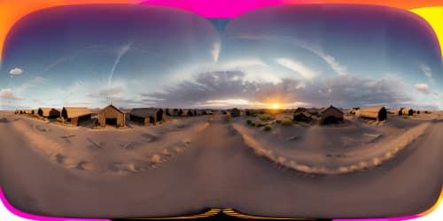 old west town plains sunset