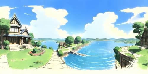 sword art online aincrad house by the lake