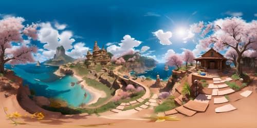 VR360 masterpiece, quality supreme, dense pixel detailing, ultra-high resolution, intricate grand scenes, detailed foreground, sharp immersive VR360 views