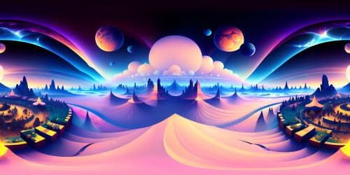 VR360 masterpiece, ultra-high-res textures, intricate details. Grandeur panorama, splendor landscape in VR360. Opulent Renaissance-style artistry, surreal color blending, subtle shadow interplay. Pixel-precise depiction, crisp definition, digital gallery, immersive artwork feel.