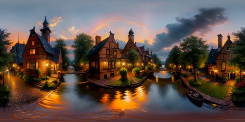 Nighttime scene