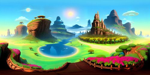 VR360 imagery, pristine quality, chocolate brown terrain, peaks, valleys shaped like soft-serve swirls, creamy, glossy texture, ragged edges, smooth sections, masterpiece in surreal art.