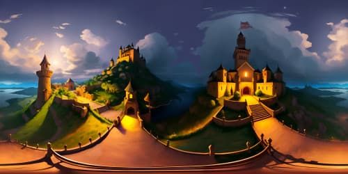 medival castle NIGHT