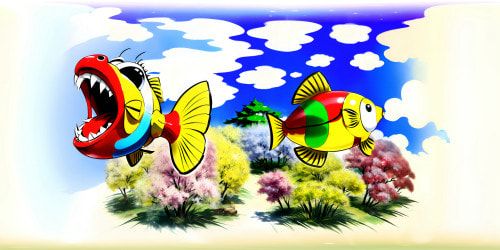 Mario Apple fish 