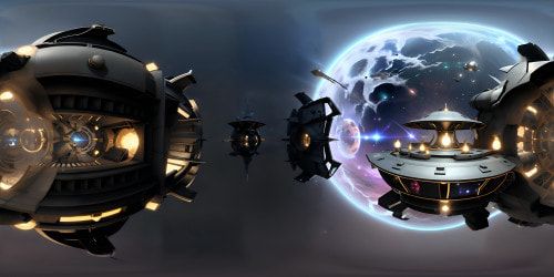 Bridge of a sci-fi spaceship