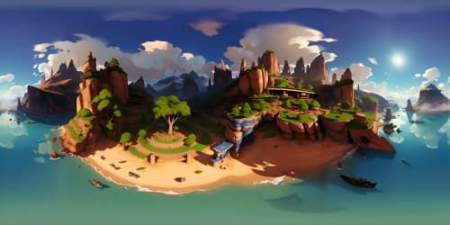 Ultra-high resolution, masterpiece quality, VR360 view, emerald green jackets and pants, snow-white T-shirts, figures in foreground, numerical elements emblazoned on attire. VR360 panorama, maximal detailing, Pixar-style.