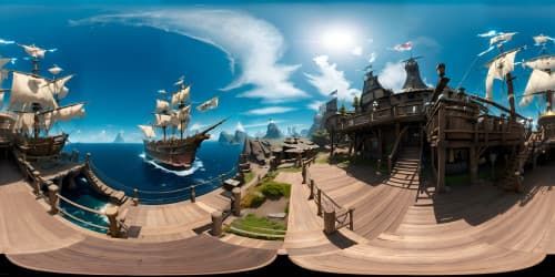 crow's nest view pirate ship