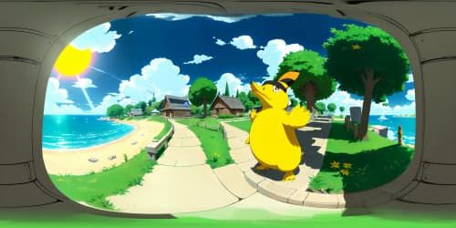 Pokemon character Psyduck