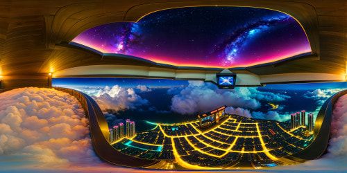 A flawless, ultra-high-resolution pixel art rendition of a vibrant retro video game environment, featuring neon-lit arcades, 8-bit characters, glowing pixel clouds, and a starry night sky.