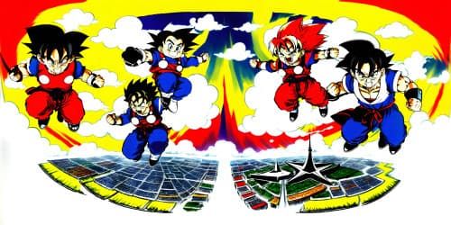 goku and vegeta  