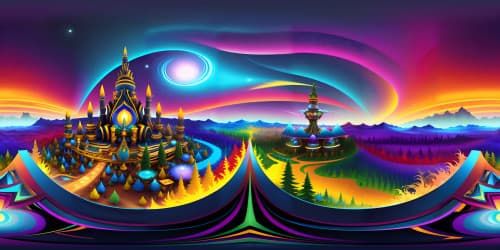 VR360 masterpiece, intricate fractal patterns, ultra high-resolution, unparalleled complexity, fractal-inspired style, ethereal color gradients, opulence of details, immersive VR360 ambience.