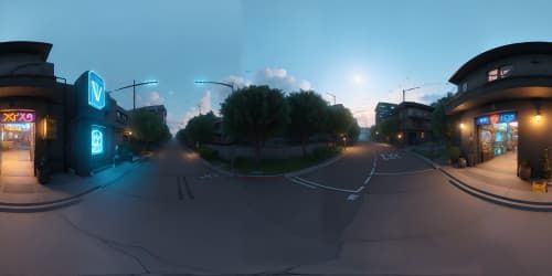 abandoned city night