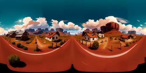 post apocalypse landscape scary 3d