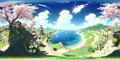 Exquisite VR360 artistry, intricate detailing, ultra high-resolution, captivating beauty, masterpiece in virtual reality, diverse color palette, mesmerizing textures, VR360 brilliance