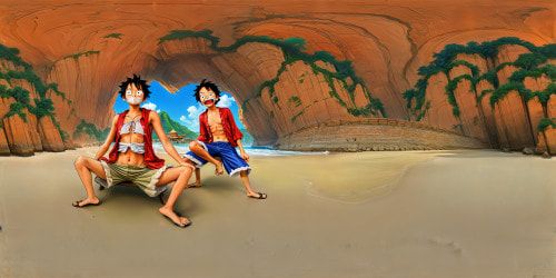 Createthe anime one piece 