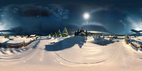High-end masterpiece, ultra-high resolution VR360, stark contrast, dense blackness, gradient shades of ebony, midnight hues. Digital painting style, intricate shadow play, overarchingly dark VR360 panorama.