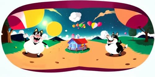five flying pigs