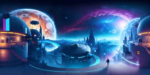 alien city and space