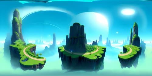 Ultra-high res VR360, luxurious quality, Chinese ink style, misty clouds. Drifting boat, solitary, tranquil river flow. Masterpiece, traditional and classical aesthetics in VR360
