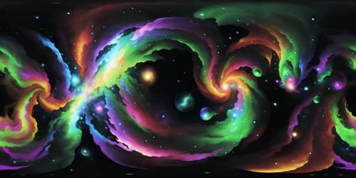 green nebula space
