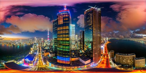 Flawless and immersive depiction of the vibrant, neon-lit streets of Shinjuku at night, towering glass skyscrapers brilliantly reflecting a kaleidoscope of colors amidst the bustling crowds, showcasing Tokyo's modern energy in ultra high resolution, a true masterpiece.