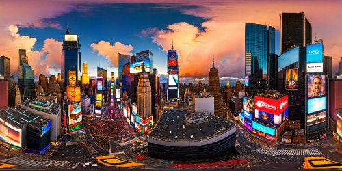 Vibrant and lively Times Square in New York City depicted in a whimsical cartoon style, electric neon lights, bustling crowds, iconic skyscrapers, larger-than-life billboards, flawless animation, 8K resolution, an animated masterpiece capturing the essence of the city that never sleeps.