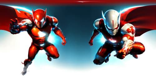 character omni-man( white and red costume)