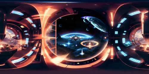 Bridge of starship enterprise with  women