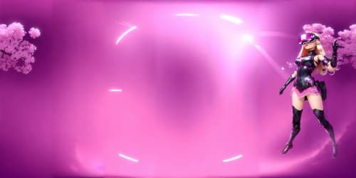 pink barbie wearing pink vr glasses 