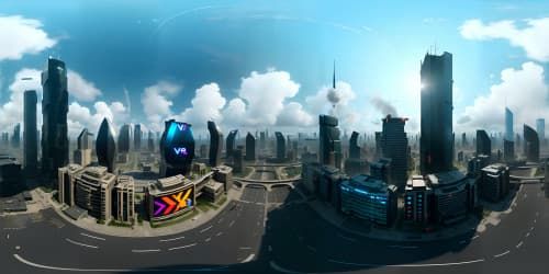 a cyberpunk city