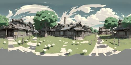VR360 necrotic zombie anime aesthetic, precise decay detailing, intricate patterns of deterioration. High contrast, vibrant, ultra high res textures. Masterpiece execution, crisp VR360 anime style death ambiance.