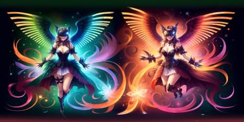 Ange(little boy)l with black feather wings