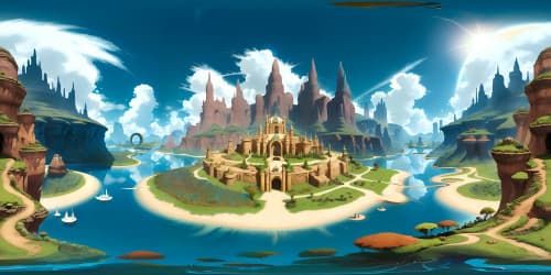 VR360 colossal canvas, ultra high-resolution, Renaissance-style masterwork. Grandeur, meticulous detailing, VR360 immersive baroque