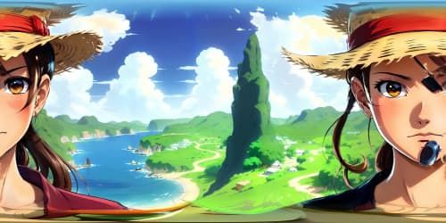 One Piece character Luffy ( Straw hat)