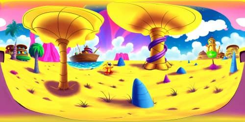 cartoon spongebob working