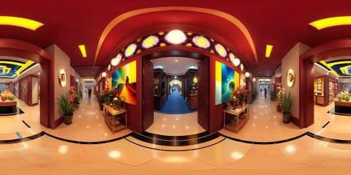 inside a shopping mall