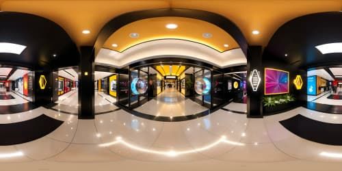 inside a shopping mall