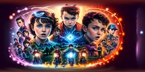 classical scene in TV series Stranger Things